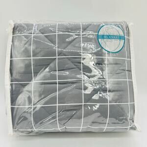 Stork & Style Crib Blanket Gray Nursery Bedding Modern Luxury Soft‎ NEW